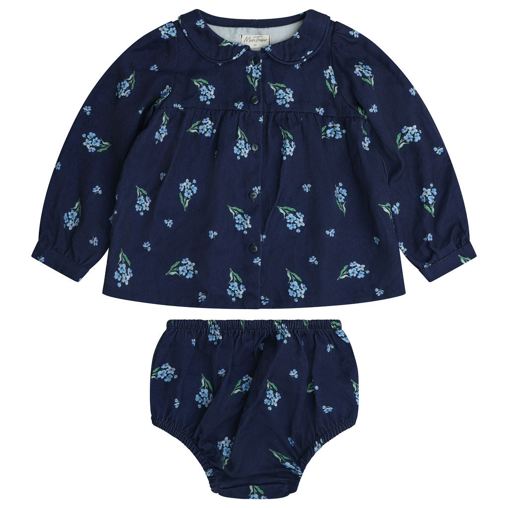 REGAL BUTTONED-FRONT  FLORAL SET
