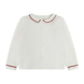 TRIMMED COLLAR BLOUSE
