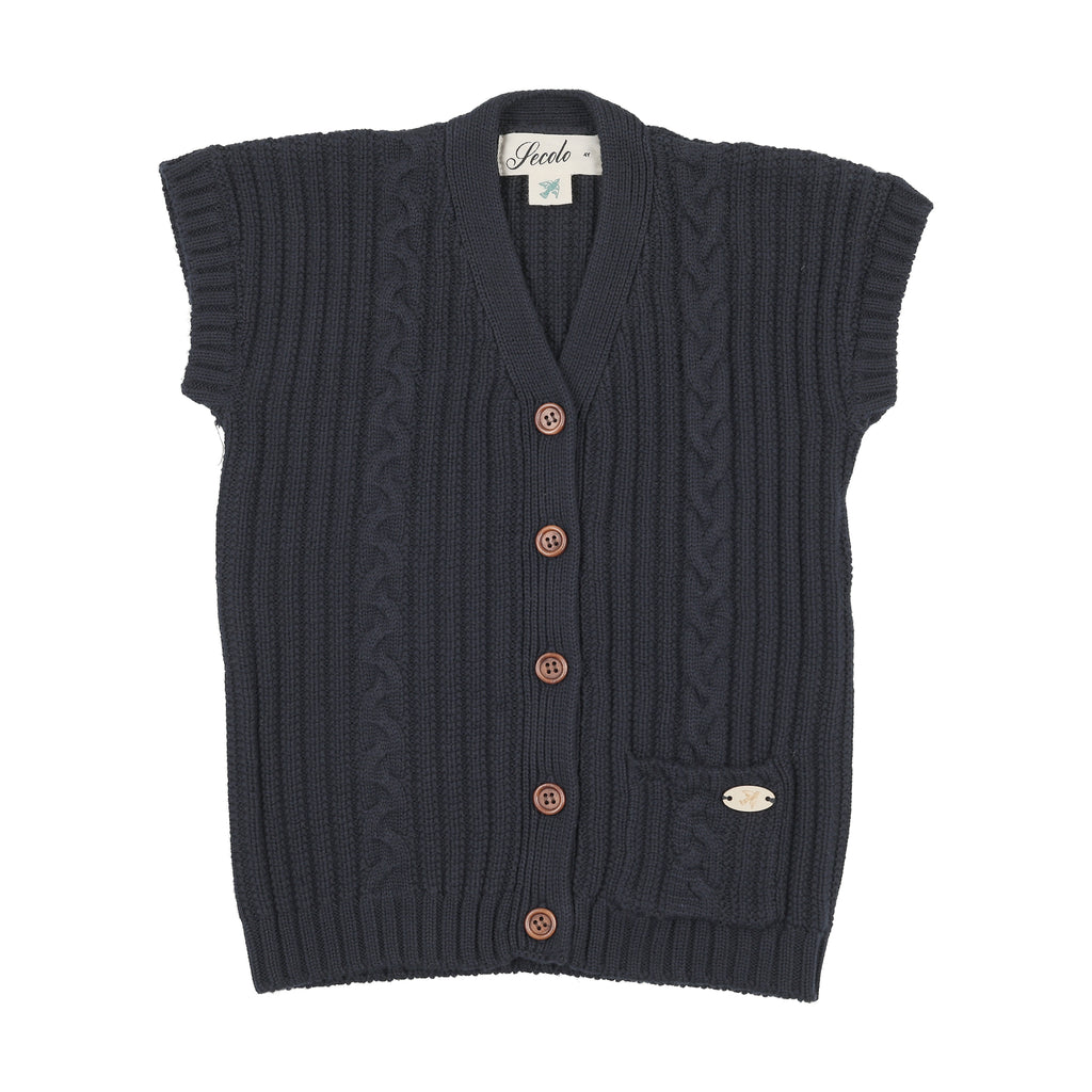 BRAIDED KNIT VEST