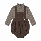 CORDUROY CROSS-STRAP ROMPER