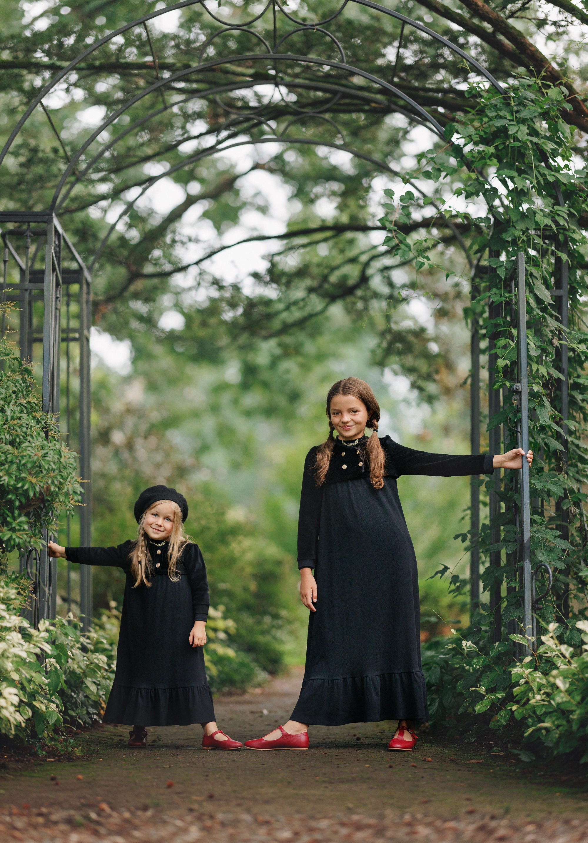 VELOUR OVERLAY MAXI DRESS