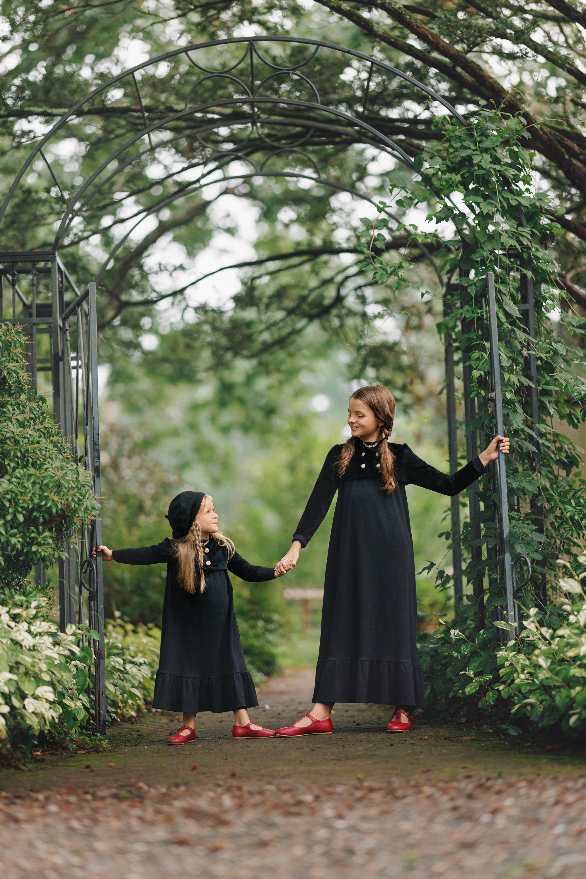VELOUR OVERLAY MAXI DRESS