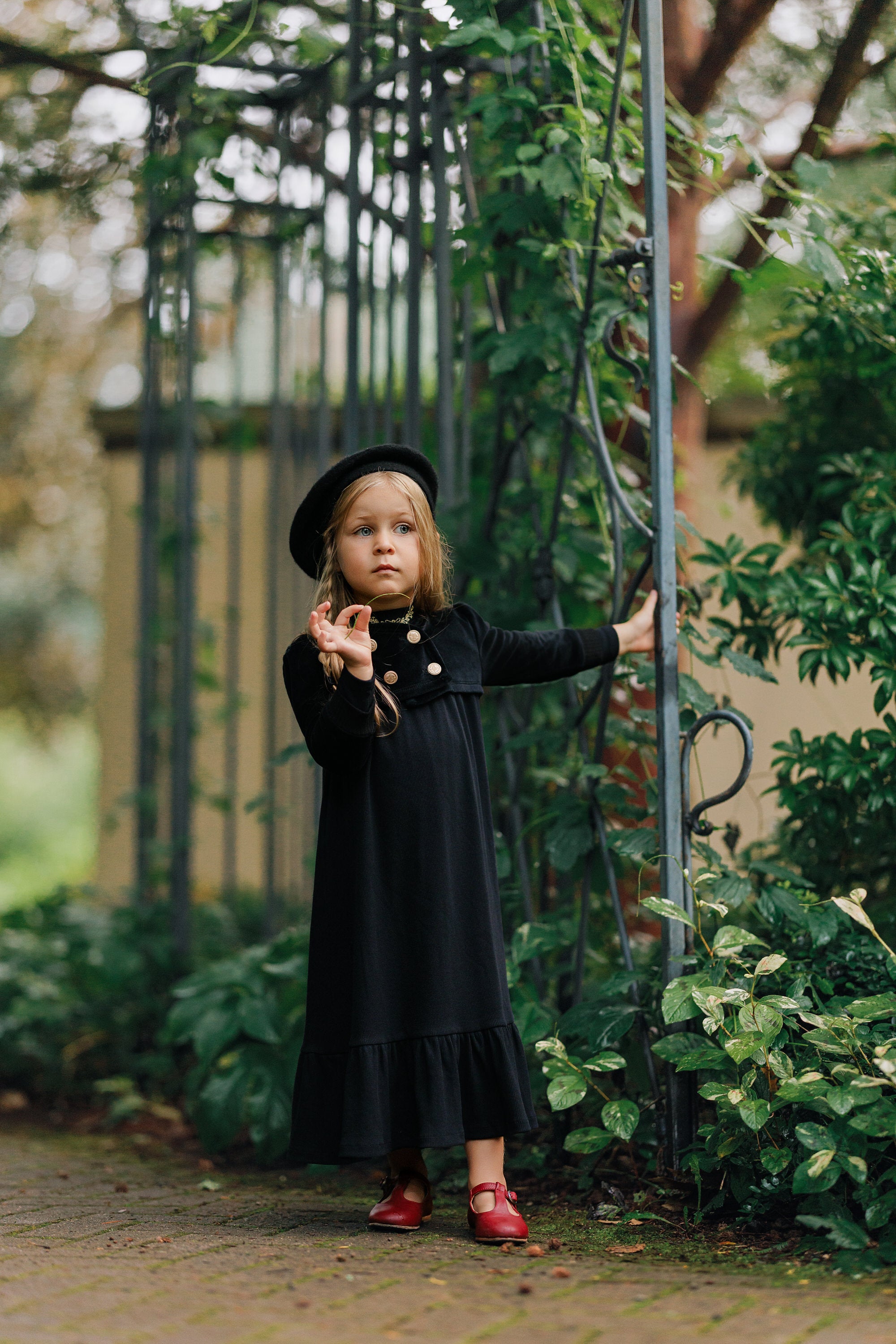 VELOUR OVERLAY MAXI DRESS