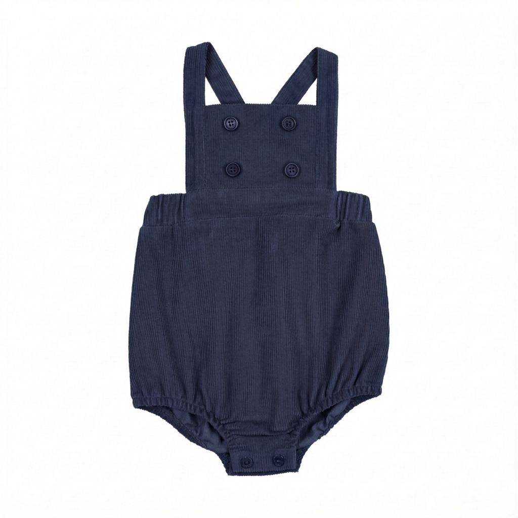 CORDUROY CROSS-STRAP ROMPER