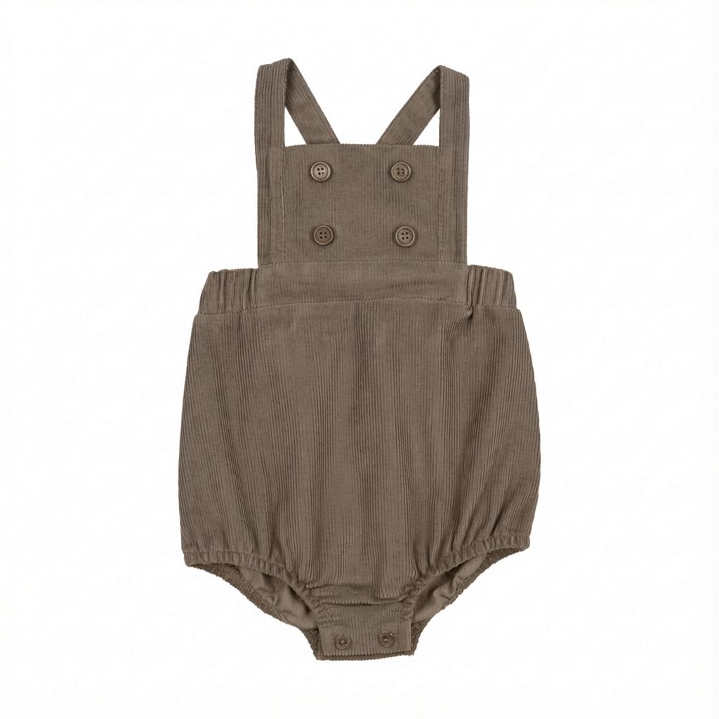 CORDUROY CROSS-STRAP ROMPER