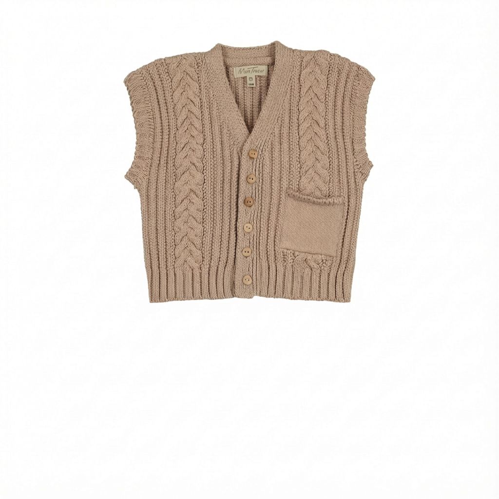 BRAIDED KNIT VEST