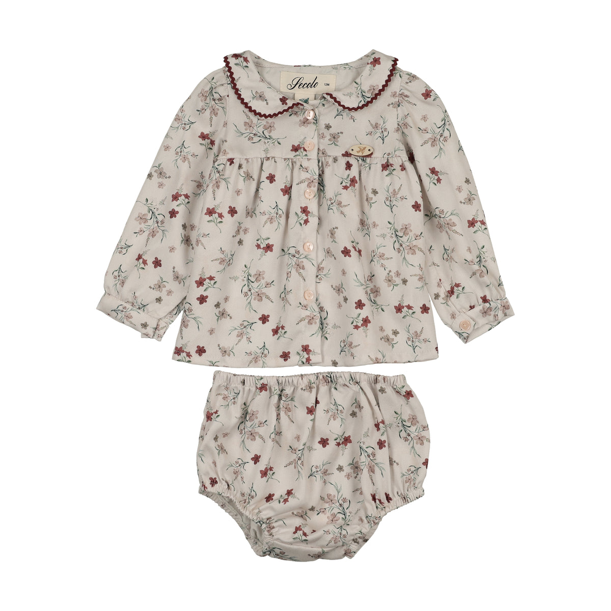ORCHARD GRACE  BUTTONED FRONT SET