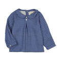 PRINTED PLEAT BLOUSE
