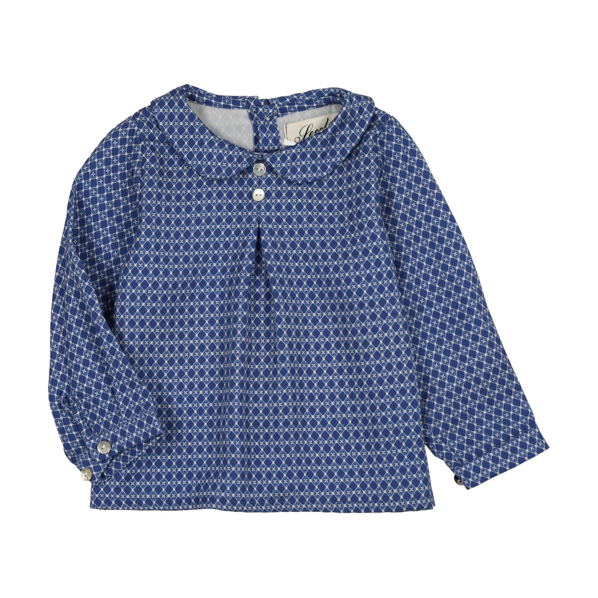 PRINTED PLEAT BLOUSE
