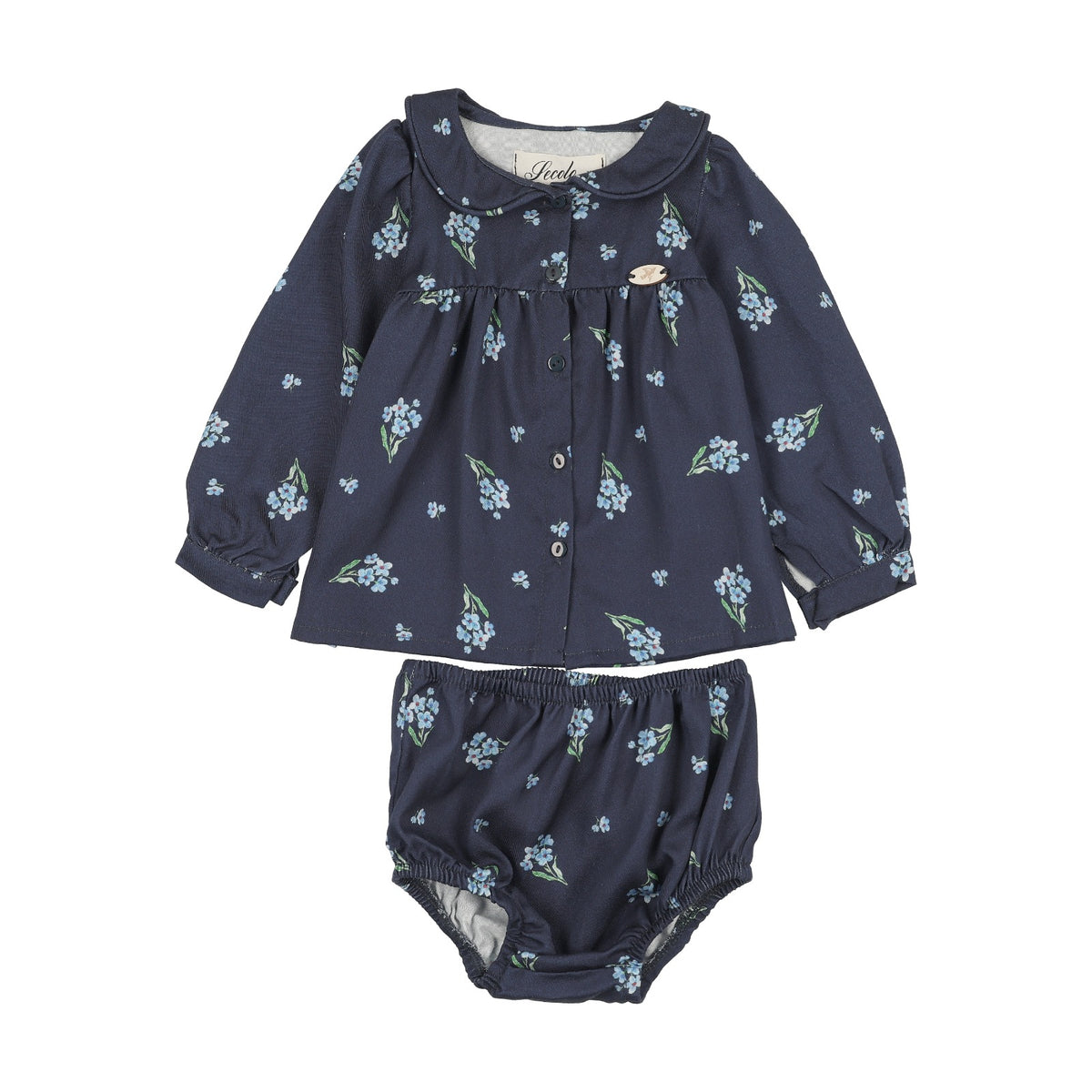 REGAL BUTTONED-FRONT  FLORAL SET