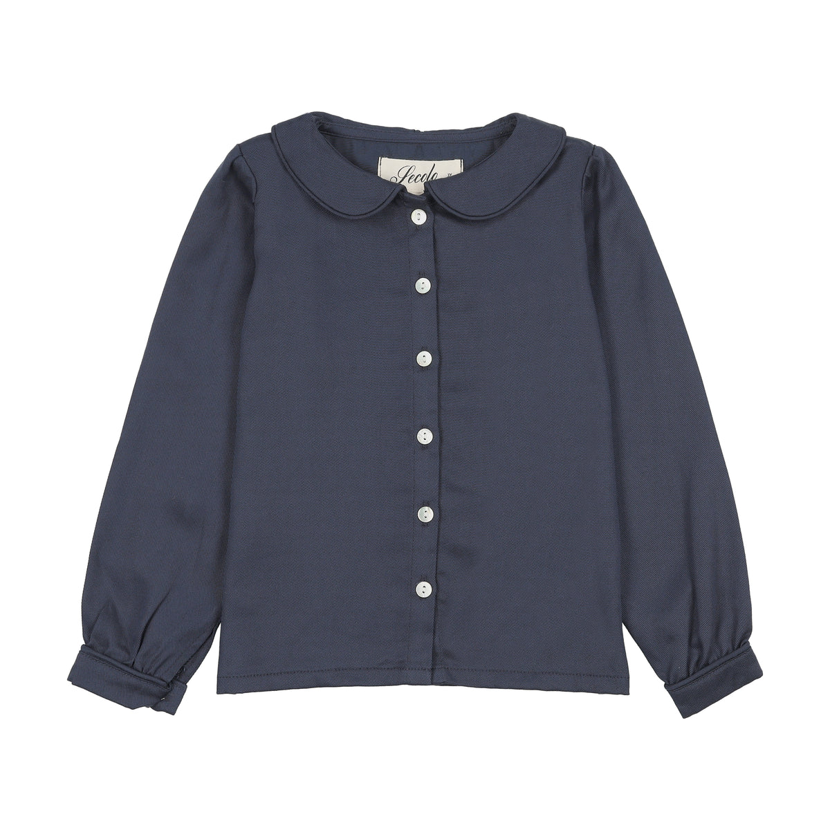 TRIMMED COLLAR BLOUSE